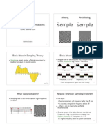 Sampling, Aliasing and Antialiasing Techniques