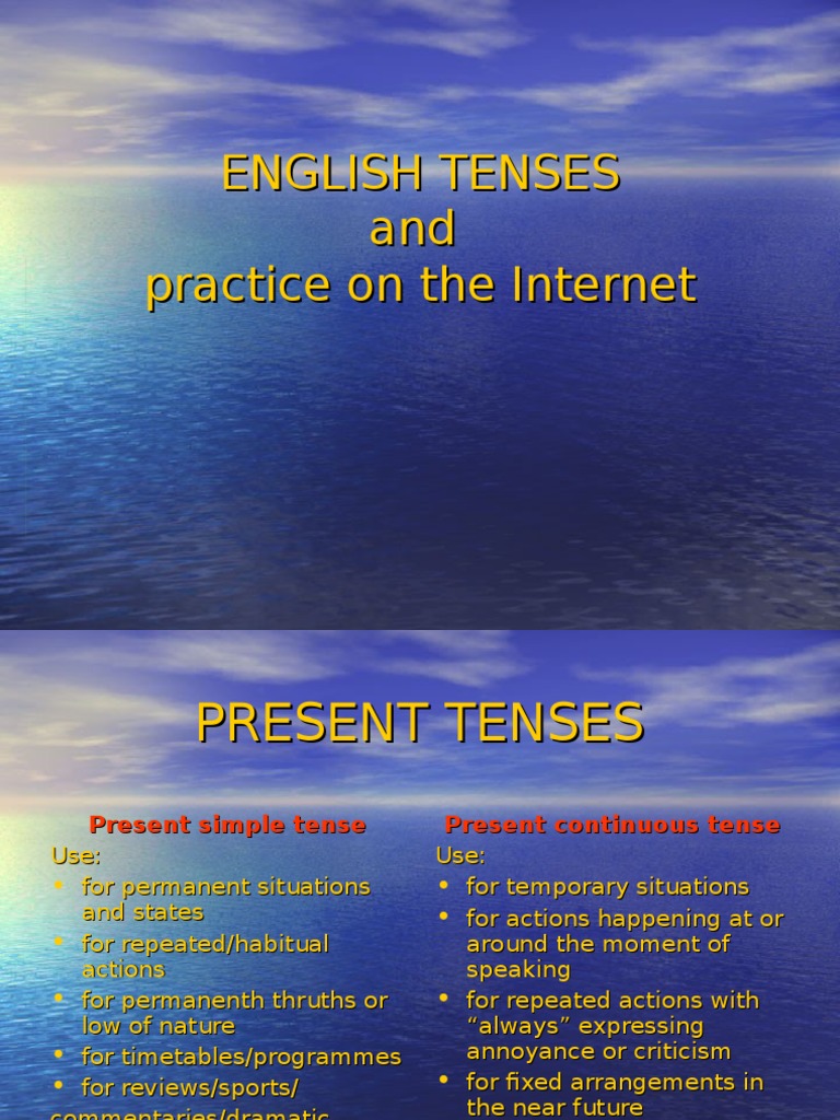 English Tenses Guide For Learners Pdf Perfect Grammar