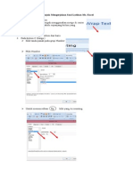 Petunjuk Latihan Satu EXCEL