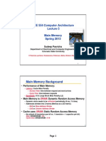 ECE 554 Computer Architecture Main Memory Spring 2013