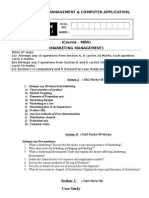 Paper Code (MBA 016) : Apex College of Management & Computer Application, Kausalganj