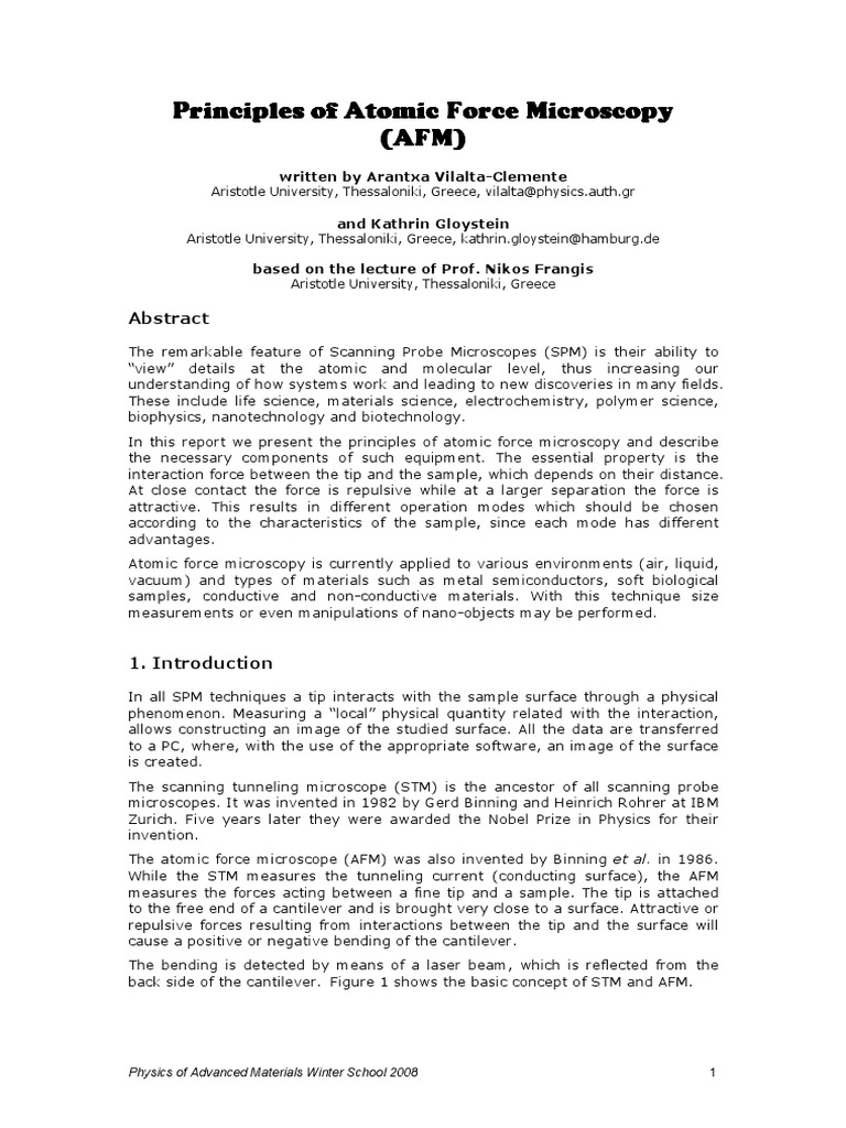 P P P Principles of Atomic Force Microscopy Rinciples of Atomic Force ...