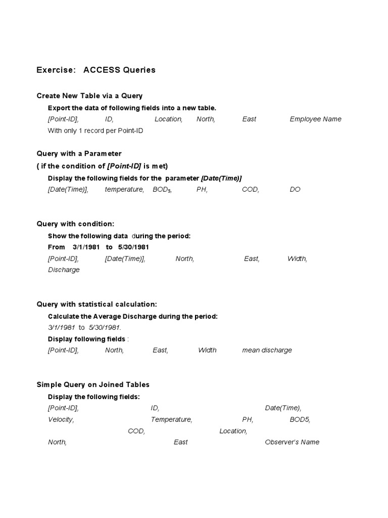 Access Queries for Data Management | PDF