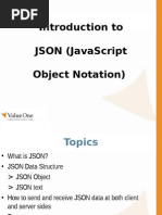 Introduction To Json (Javascript Object Notation)