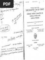 Preliminary Report of The Subcommittee on Sex Crimes