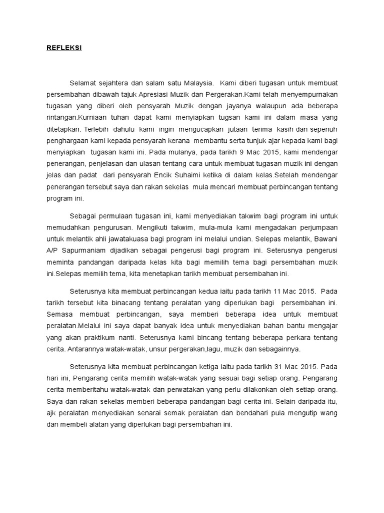 Refleksi Muzik N Pergerakan Pdf