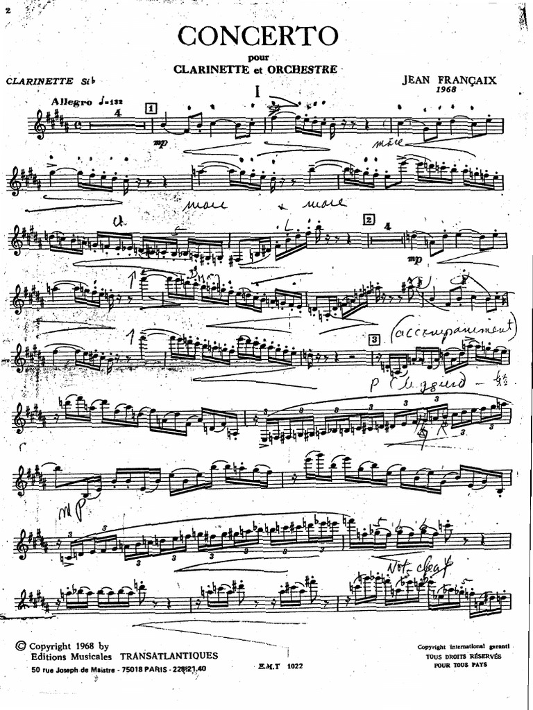 Concerto di Jean Francaix per e Orchestra