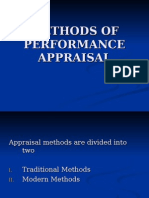 Methods of Performance Appraisal