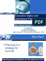 Executive Sales and Operations Planning