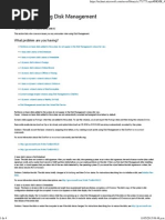 Troubleshooting Disk Management