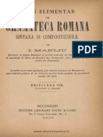 Curs Elementar de Gramatica Romana