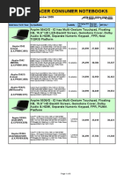 Price List - Acer Consumer Notebooks: Valid From 1st - 31st December 2009