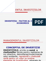 Managementul Investitiilor 