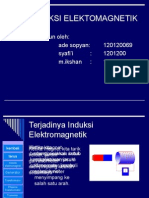 Induksi Elektomagnetik: Disusun Oleh: Ade Sopyan: 120120069 Syafi'i: 1201200 M.ikshan: 1201200