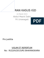 Laporan Kasus Jaga Igd