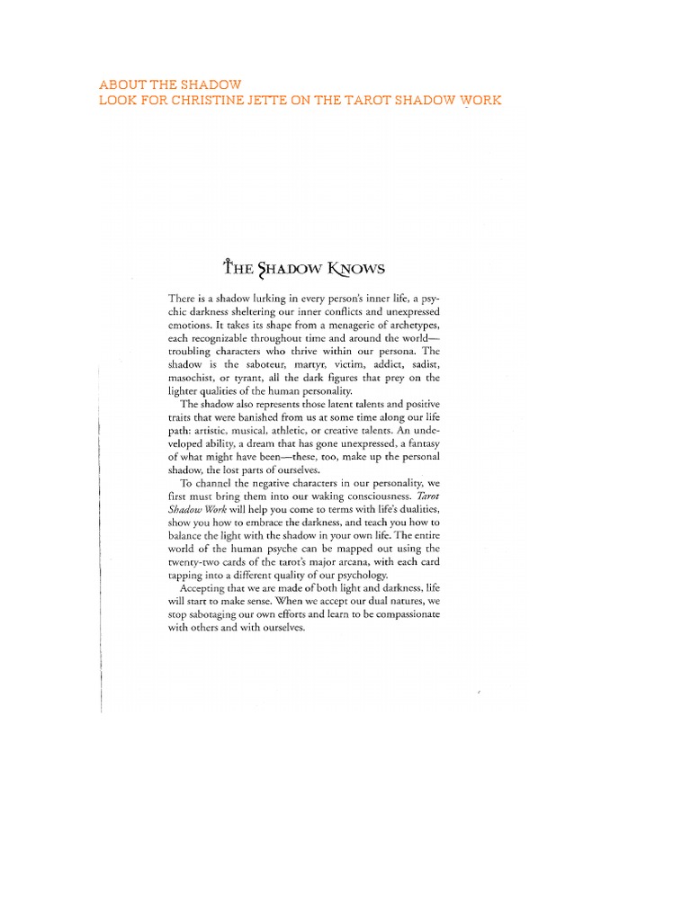 About The Shadow | PDF