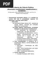 «Monarquia constitucional, republicanismo e socialismo»