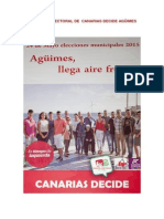 Programa Electoral Canarias Decide Agüimes 2015