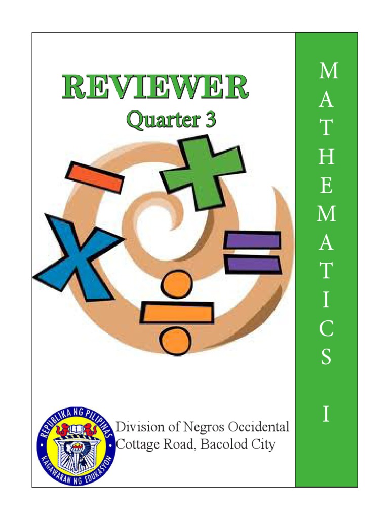 Reviewer in Mathematics I-Quarter 3 PDF | PDF | Inequality (Mathematics ...