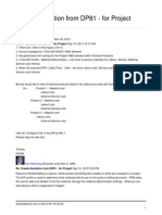 Create Quotation From DP81 - For Project PDF