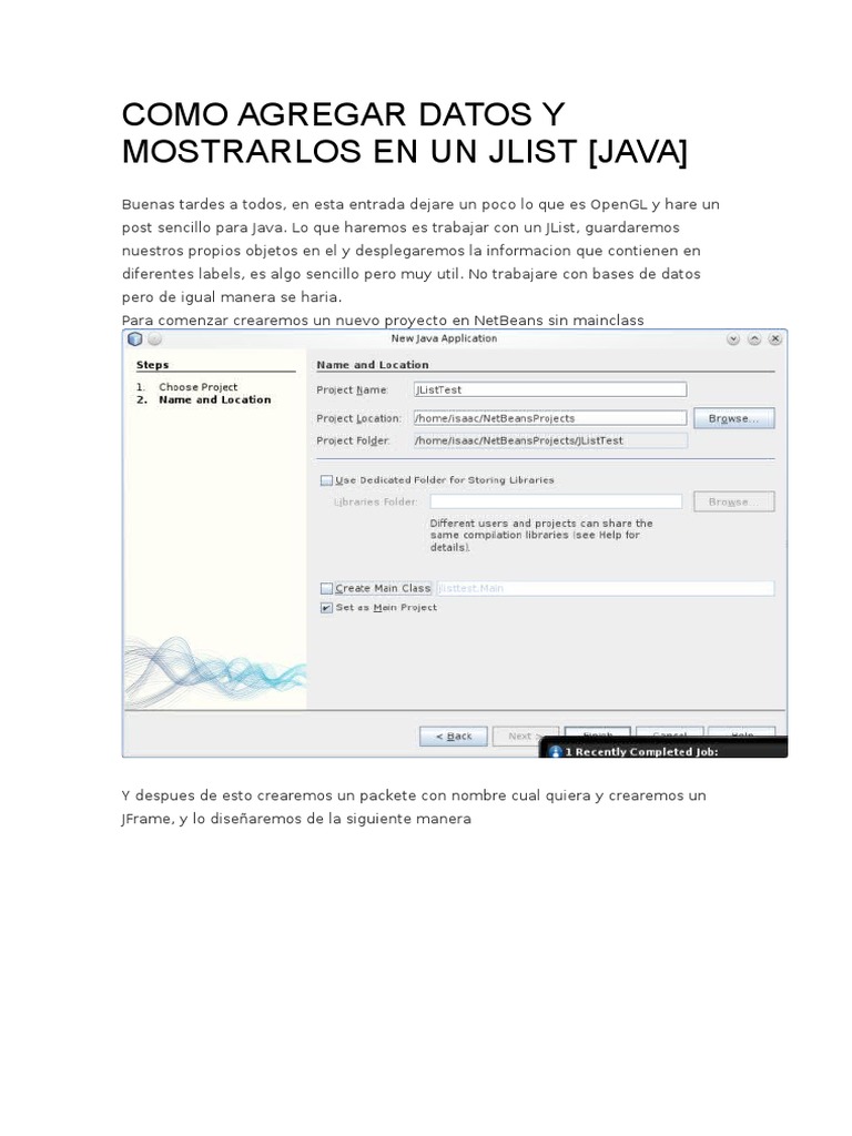 Mostrar Datos en un JList de Java | PDF | Java (lenguaje de ...