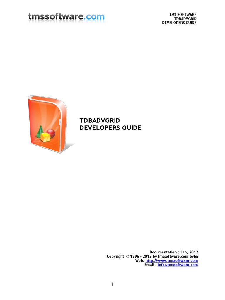 TMS TDBAdvGrid PDF | PDF | Data Type | File Format