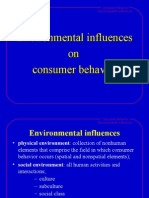 Environment Influence On Consumer Behaviour