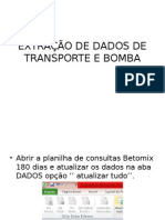 Extração de Dados de Transporte e Bomba