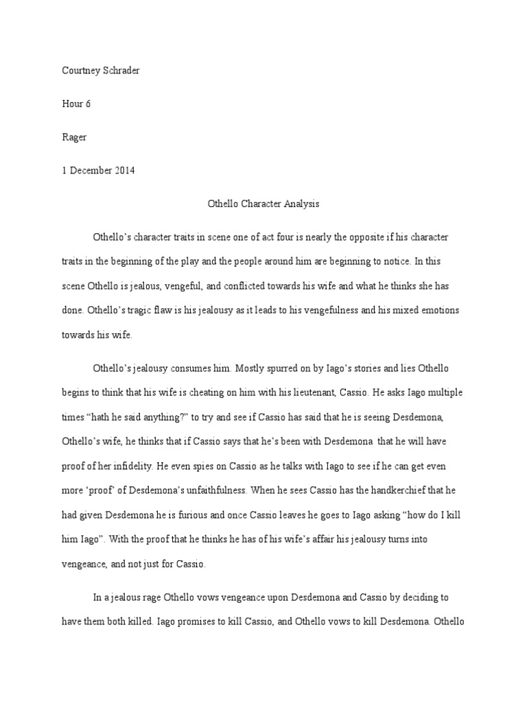 Othello essay thesis picture