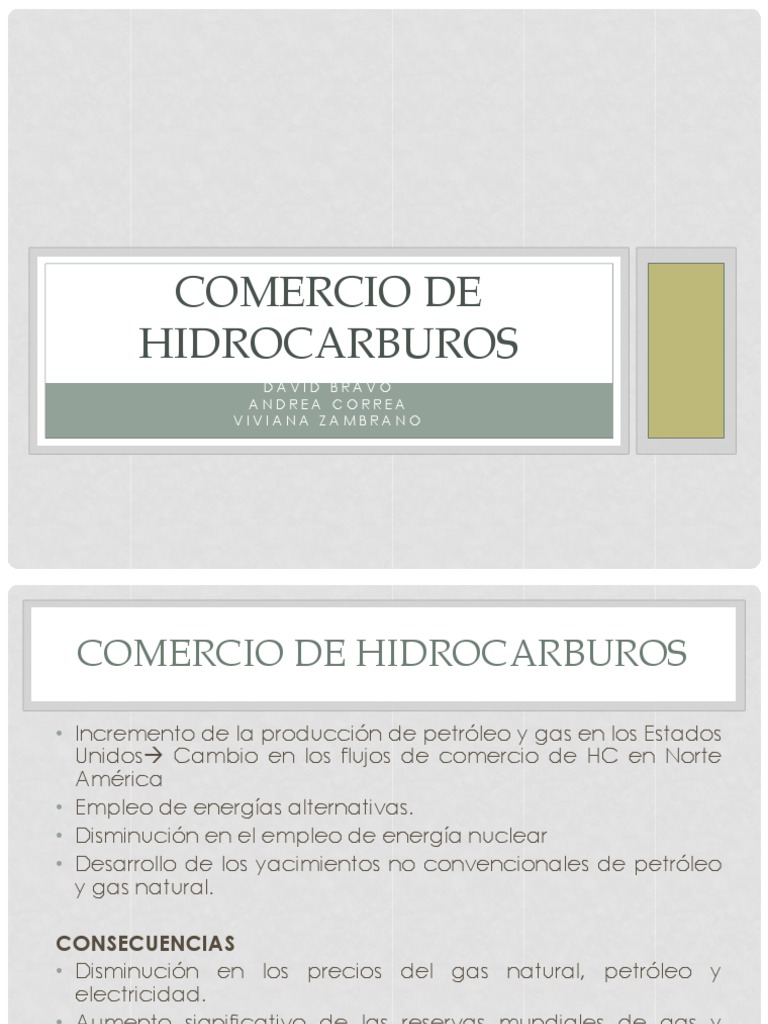 Comercio y Producción de Hidrocarburos | PDF | Colombia | Petróleo