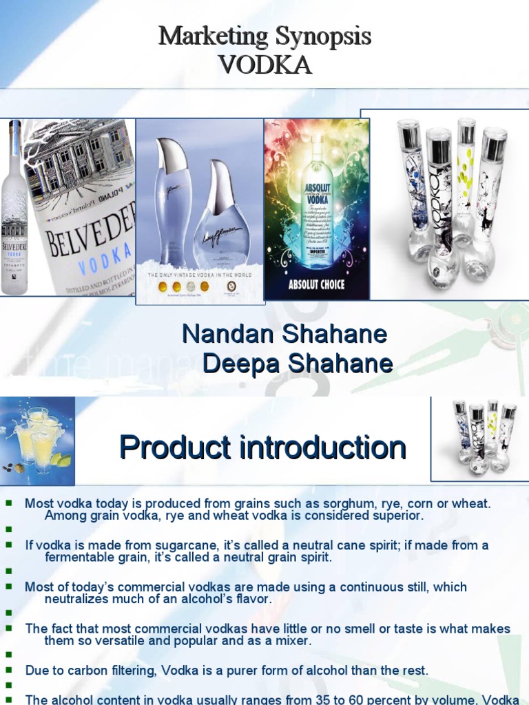 VODKA (Smirnoff) PDF Vodka Alcoholic Drinks