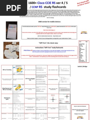 Flashcardguy Ccie Rs Pdf Version Ip Address Router Computing