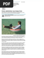 Como Administrar Seu Tempo Livre - Notícias - Cotidiano - Administradores