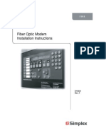 Simplex Installation Instructions Fiber Optic Modem