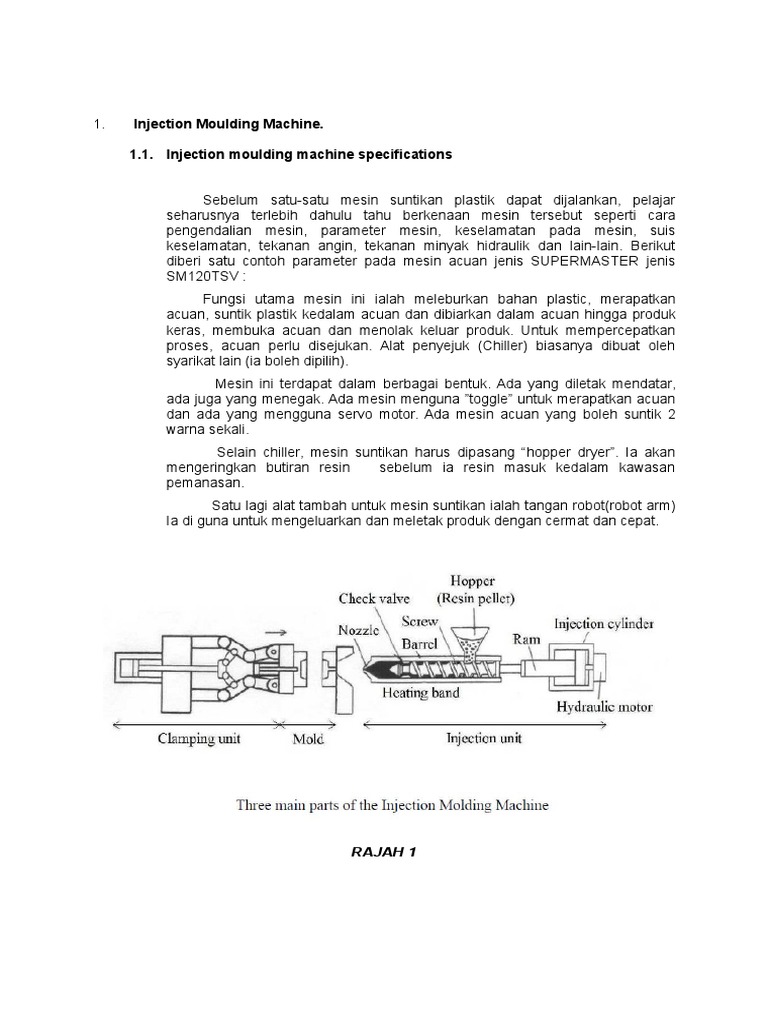 Describe Injection Moulding Machine | PDF