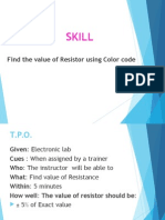 Skill: Find The Value of Resistor Using Color Code