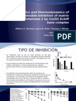 Kinetics and Thermodynamics of Irreversible Inhibition of Matrix