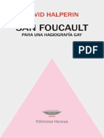 San Foucault. Para Una Hagiografía Gay - Halperin, David