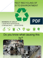 Importance of Recycling (3210121013 and 3210121016)