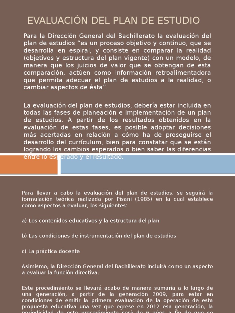 Evaluación Curricular en Bachillerato | PDF | Plan de estudios | Evaluación