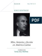 Tomás Eloy Martínez. Mito, Historia y Ficción en América Latina