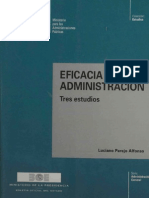Eficacia y Administración. Tres Estudios. Luciano Parejo Afonso