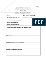 Format Laporan Penyelarasan Oleh PKW