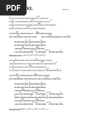 Du bist mein ziel noten pdf
