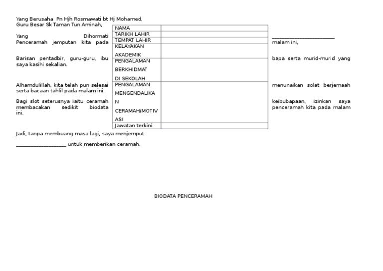 Teks Mc Kosong Pdf