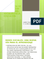 Diapositddivas Importancia de La Aplicación de Las Redes Sociales