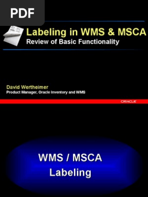 Label Review David Wertheimer