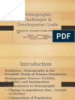 Demographic Challenges & Development Goals: Presented By: Shreekant G Kadam (XMBA - 58)