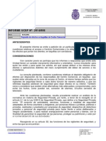 Depósito de Efectos en Taquillas de Centro Comercial INFORME UCSP Nº: 2014/086