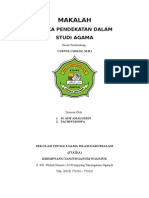 Aneka Pendekatan Dalam Studi Agama Islam